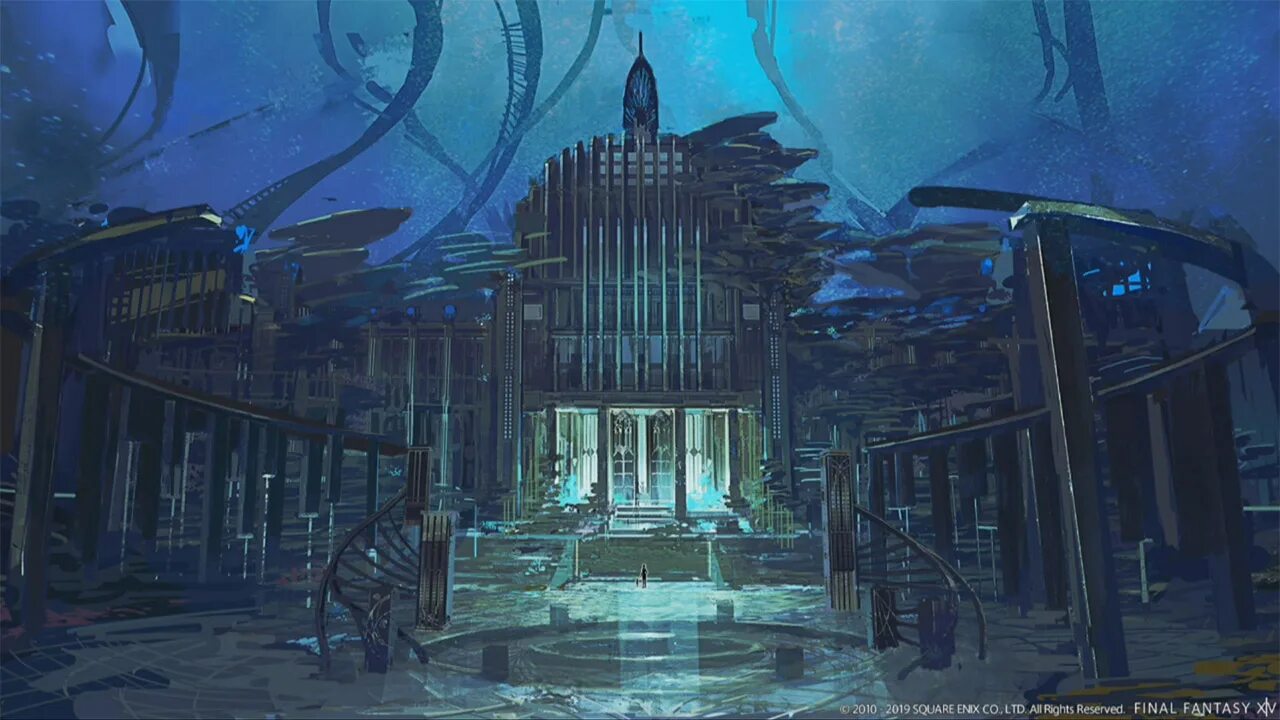 Fantasy updated. Цитадель final fantasy. final fantasy xiv amaurot. ffxiv amaurot art. final fantasy западная цитадель.