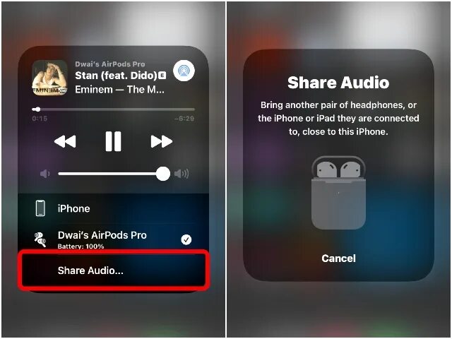 Share audio