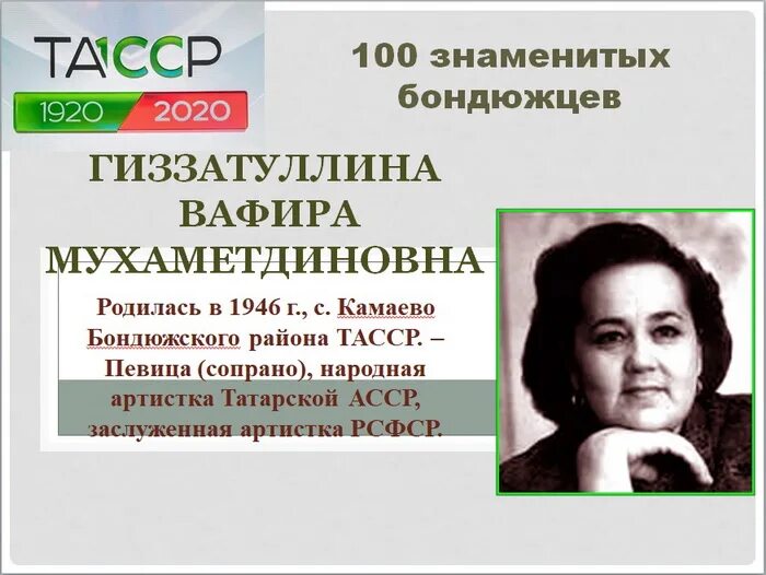 Вафира гизатуллина биография дата смерти семья дети Как живут татары Менделеевского района ДОМ ДРУЖБЫ НАРОДОВ ГОРОДА МЕНДЕЛЕЕВСК