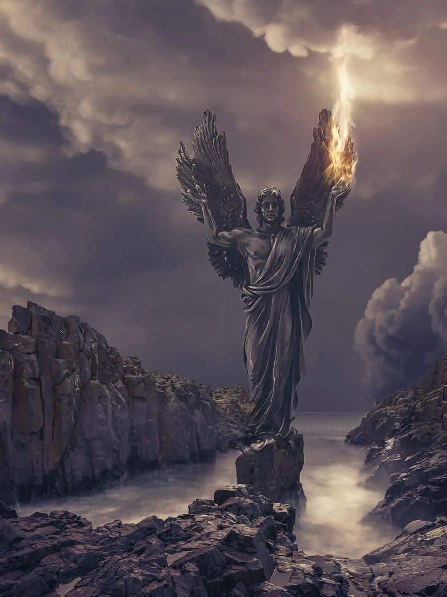 Ангел в горах. Нефилим демон. Нефилим скайрим. Нефилим арт фэнтези. Нефилим демон.