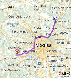 Дмитров на карте московской