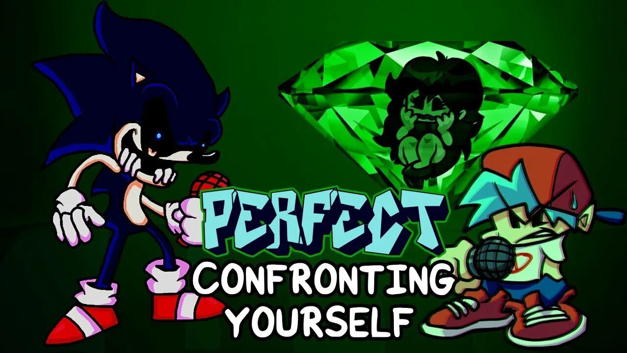 Confronting yourself final zone. ФНФ confronting yourself. FNF confronting yourself Sonic. Sonic exe confronting yourself.