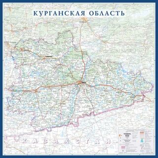 Карта оренбургской курганской и тюменской областей