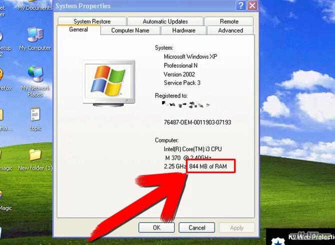 Сколько хр. Как на виндовс XP узнать оперативную память. Оперативная память на хр. Виндовс Оперативная память.