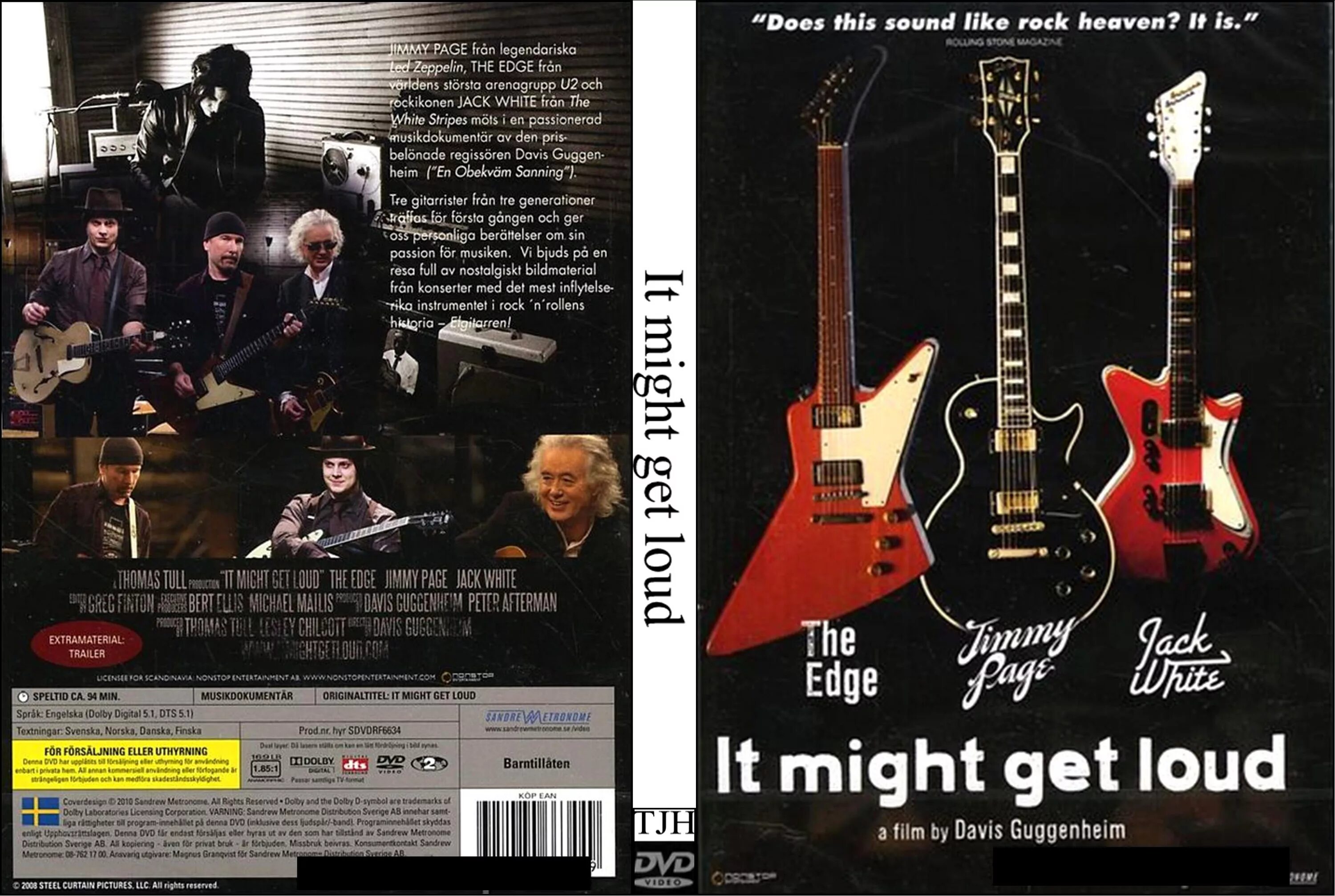 Jimmy Page 1990. Edge Jack White Jimmy Page. It might get Loud. Jimmy Page, the Edge, Jack White Sony picture Classic.