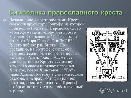История православного креста