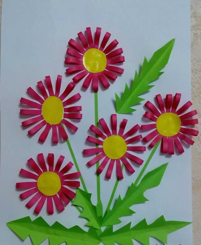 цветы. аппликация цветов. аппликация. аппликация цветов своими руками. аппликация цветы из цветной бумаги.