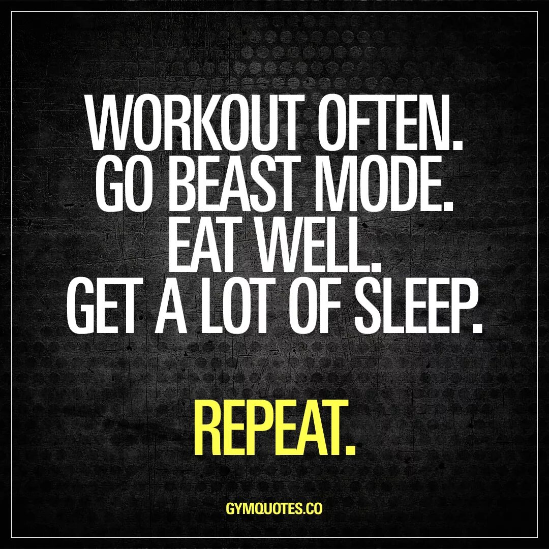 Repeat mode. Beast mode workout. quotes about workout. beast mode on feelings off. start motivation.