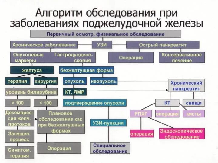 Какой анализ показывает состояние поджелудочной. Алгоритм диагностики опухолей. Классификация заболеваний поджелудочной железы. Методы обследования поджелудочной железы. Диагностический алгоритм при заболеваниях поджелудочной железы.