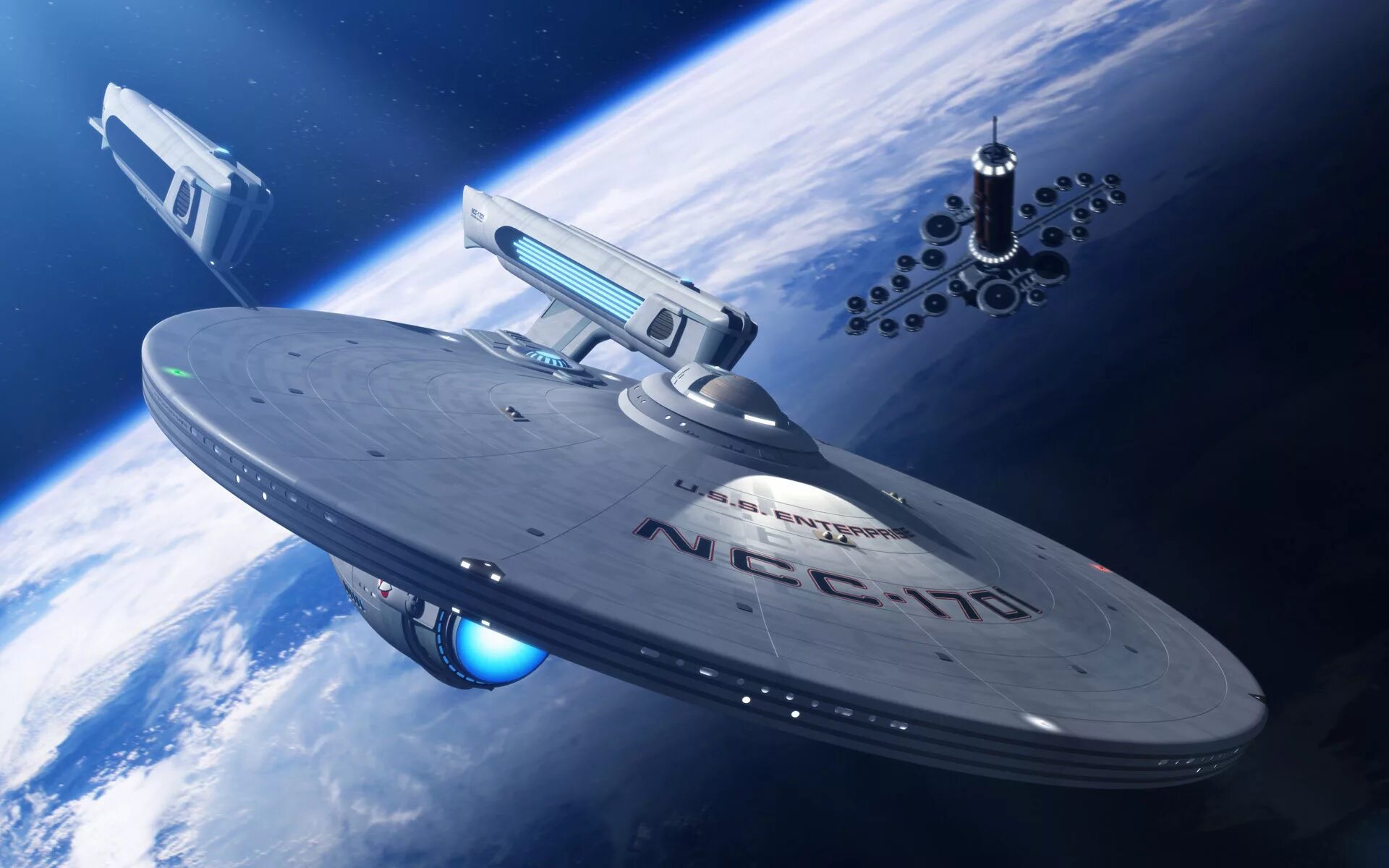 Enterprise f c. Звездолет Энтерпрайз NCC-1701. Стартрек корабль Энтерпрайз.