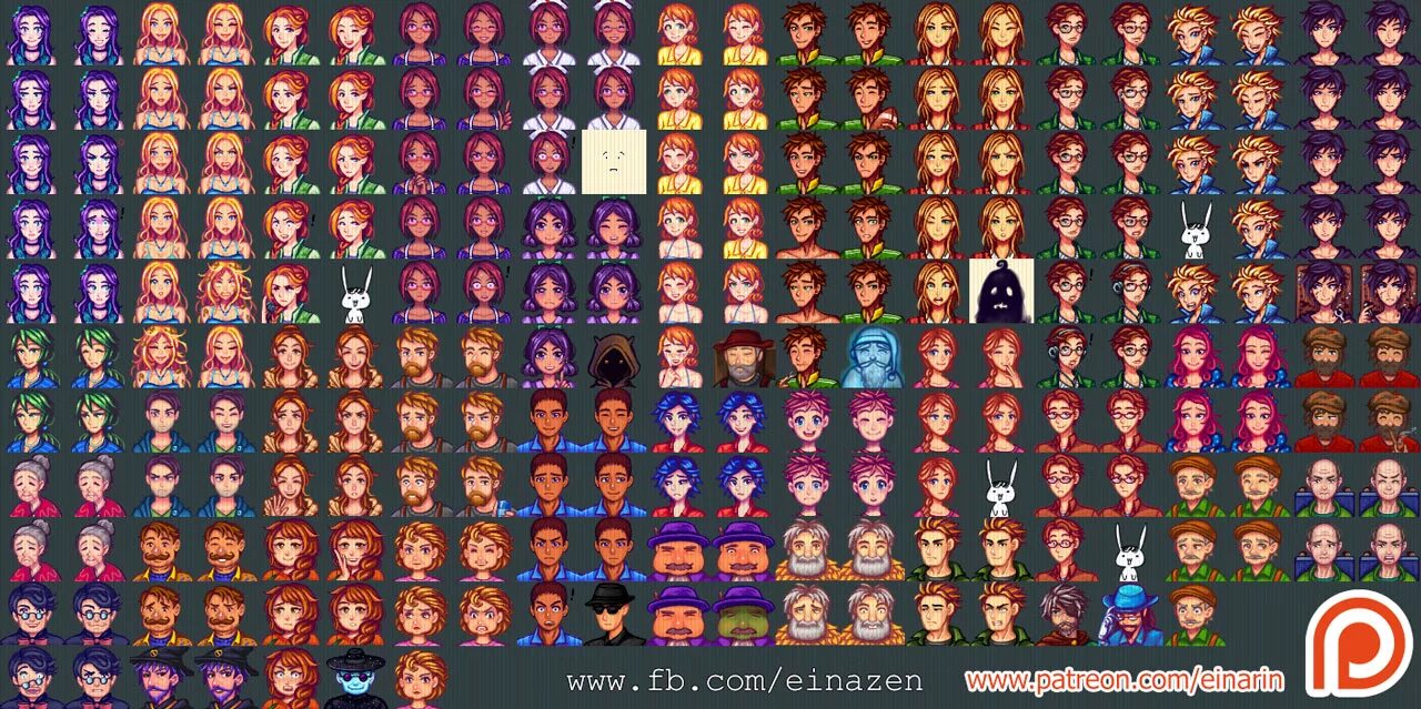 Stardew valley аниме портреты. Старди валли. Стардью валли последняя версия персонажи. Сердцевидка stardew valley. Stardew valley мод на персонажей.