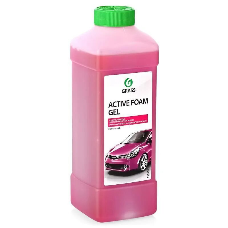 Активная пена "Active Foam Red" (канистра 1л). Автошампунь grass Active Foam Effect. Grass Active Foam Light 1л. Grass автошампунь Active Foam для безконт.мойки 1л. 113160.