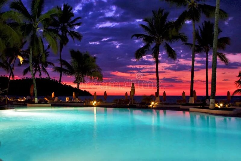 Sunset pool. Бассейн на закате. pool sunset poster.