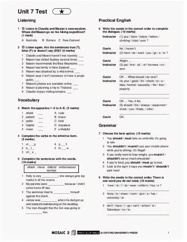 Focus 4 Unit Tests. Focus Unit Test 7 Group a. Focus 2 Unit 2 Test. Unit 7 Test. Focus 4 unit 4