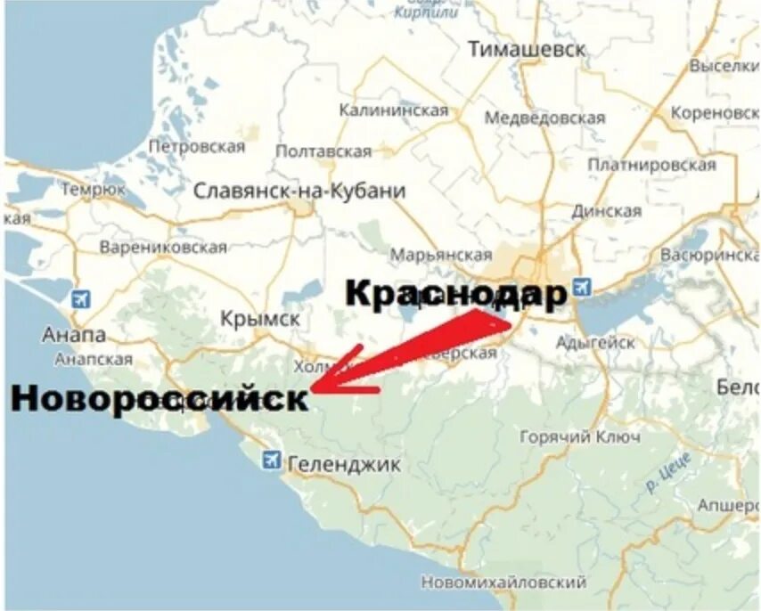 Краснодар Новороссийск карта. Карта Краснодар Новороссийск Анапа. Новый Краснодар. Керту Краснодар новоросииск.