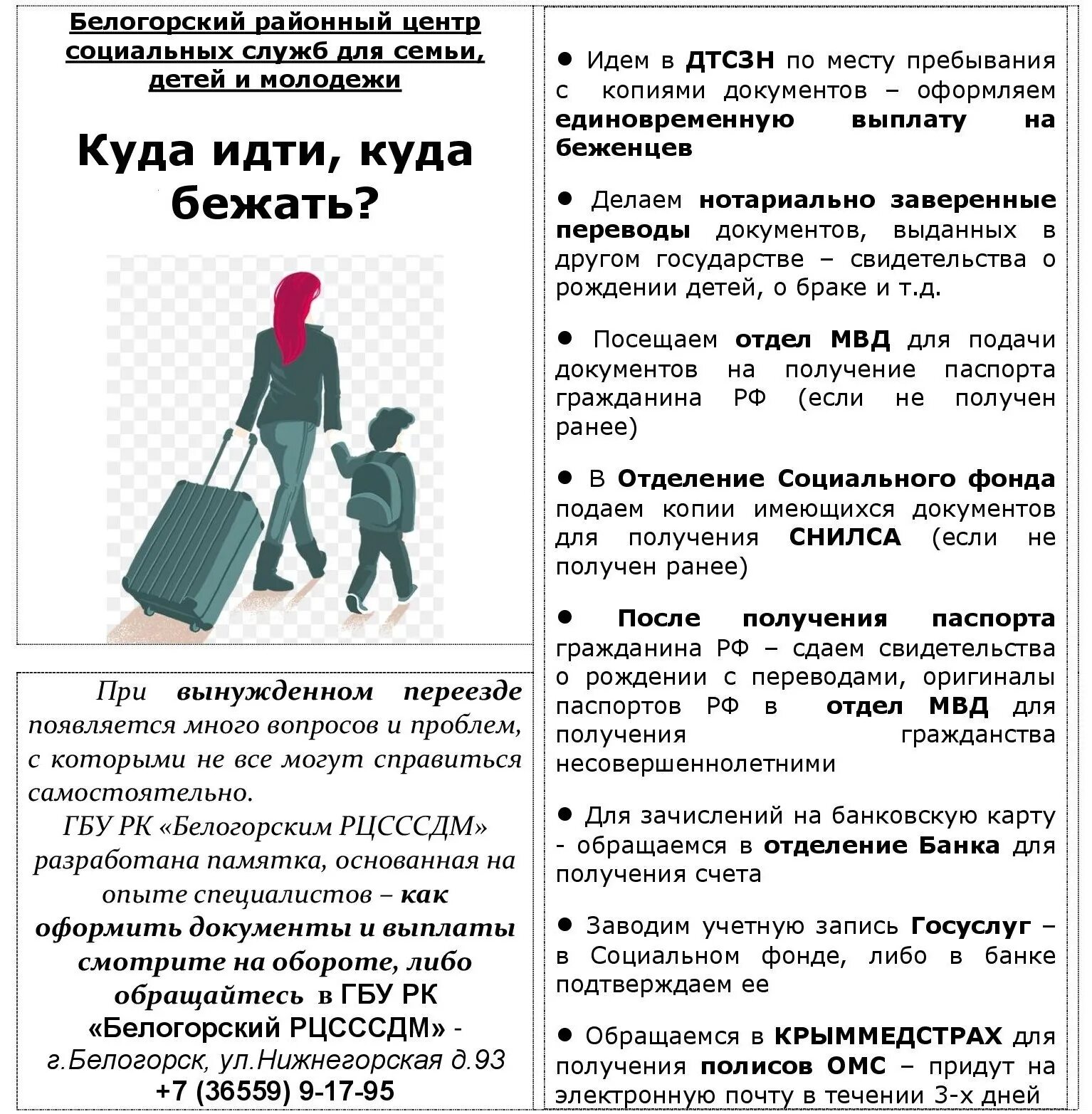 Где получить статус переселенца. Категории вынужденных переселенцев. правовой статус беженцев и вынужденных переселенцев.