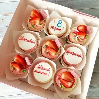 Капкейки к 8 марту