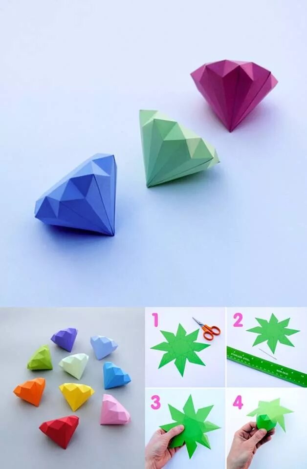 Как сделать из бумаги оригами без клея. Интересные оригами. Поделки из бумаги легкие и красивые. Интересные оригами из бумаги.