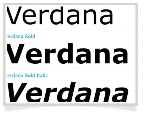 Verdana sans