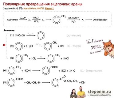 Цепочки егэ 2023