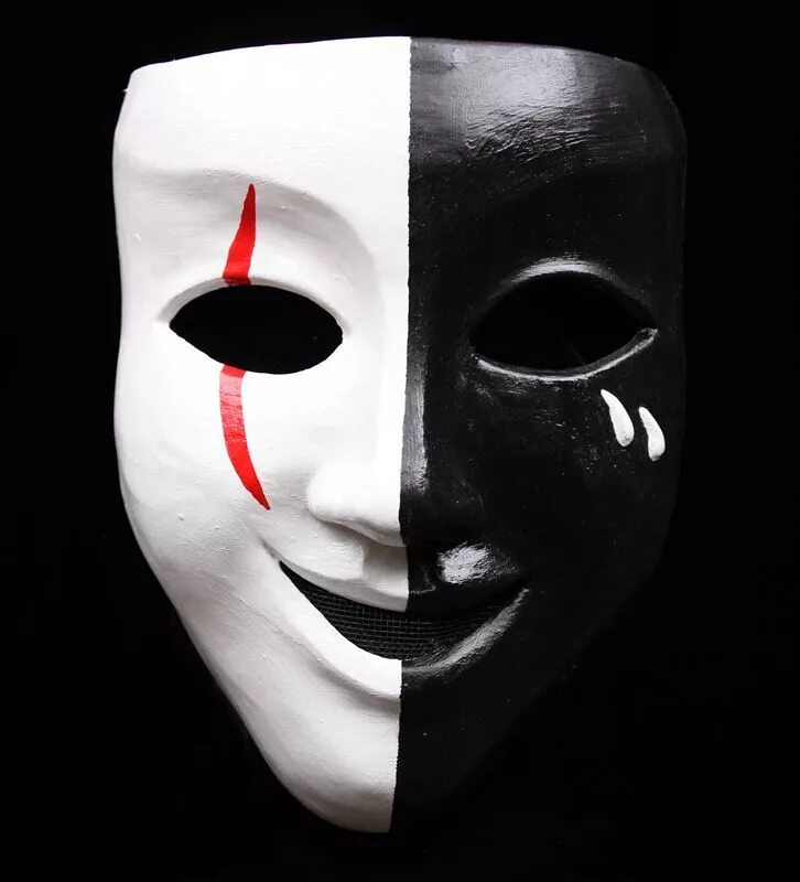 Маски грусть и радость. Театральные маски. Черно-белая маска. Грустная маска.