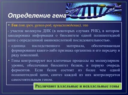 Дайте определение гену