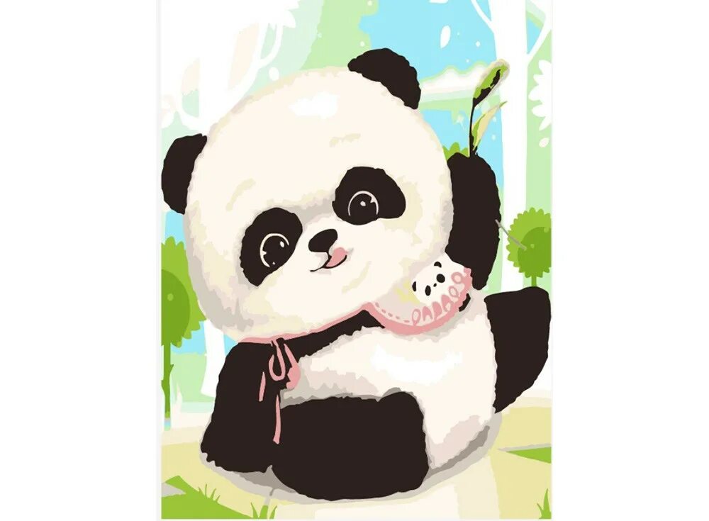 Большая панда катюша. Панда по номерам. Картина по номерам Панда. Раскраски по номерам Пандочка. Картина по номерам Панда с малышом.