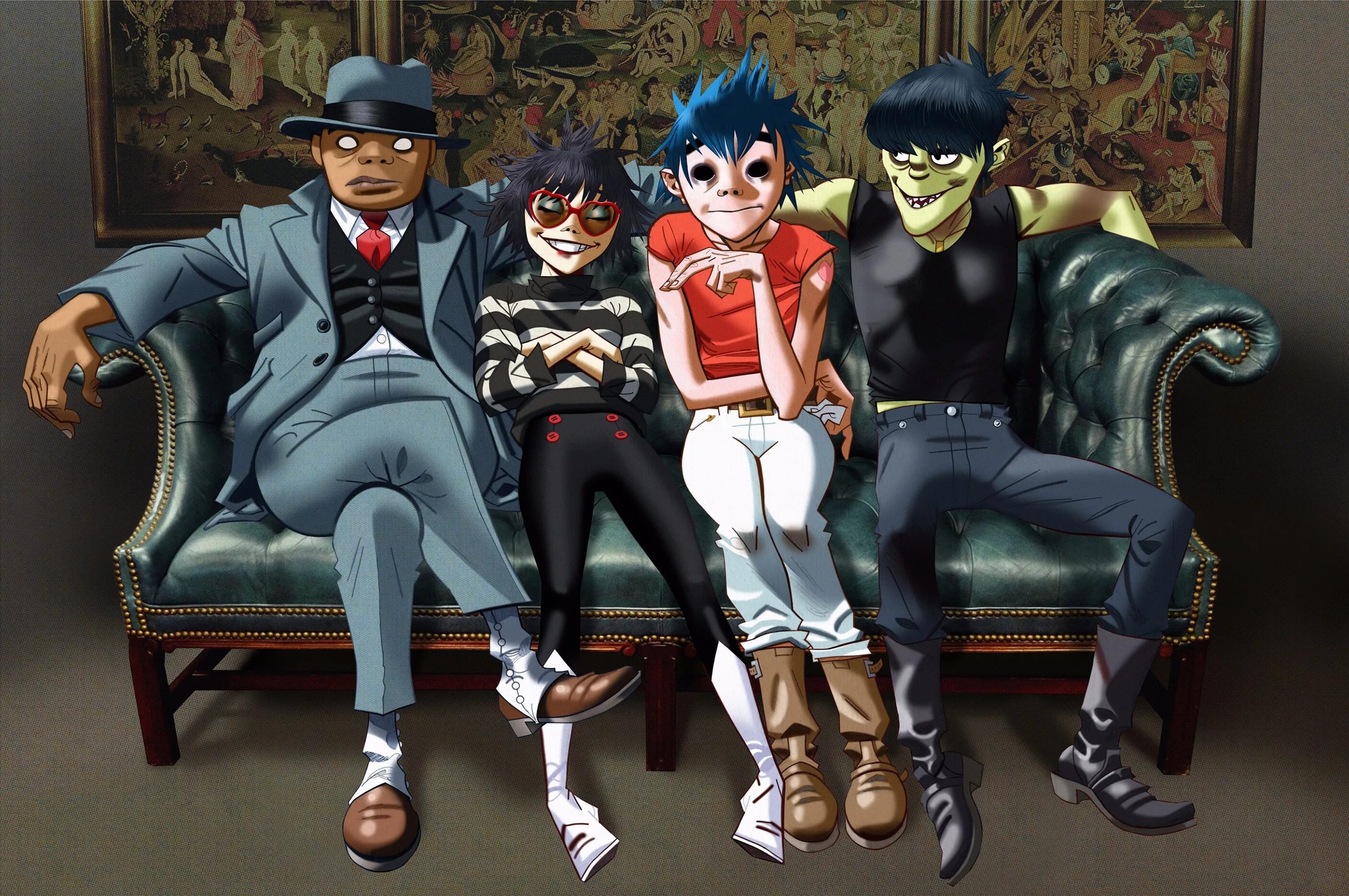 Gorillaz 1998. Гориллаз группа. Гарилас. Группа gorillaz нудл. Группа gorillaz персонажи.