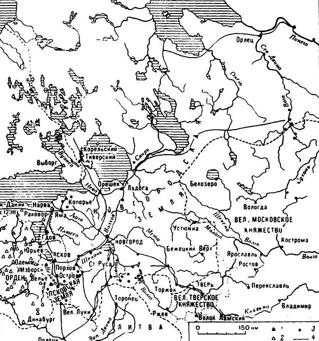 Карта псковской земли