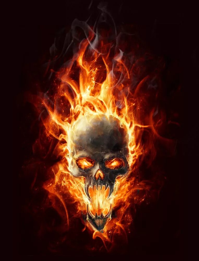 Крутые черепа. Женский череп в голубом огне. Burning skull. Горящий череп. Красный огненный череп.