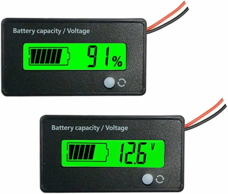 12v LCD Battery capacity indicator Digital Voltmeter Voltage Tester Monitor. Battery capacity indicator Digital Voltmeter. Battery capacity Tester fx35.