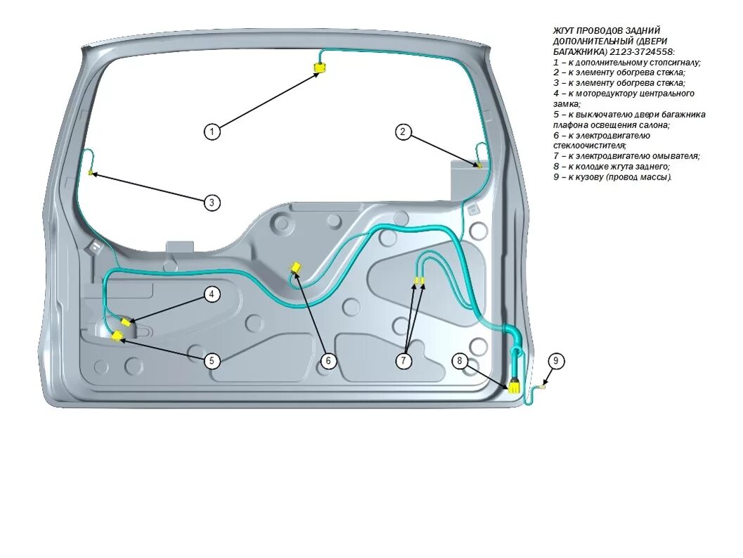 Шеви задняя дверь. Замок двери схема на Шевроле Нива 2123. Схема заднего фонаря Шевроле Нива 2005. Жгуты проводов Chevrolet Niva 2123. Дверь багажника ВАЗ 2123 изнутри.