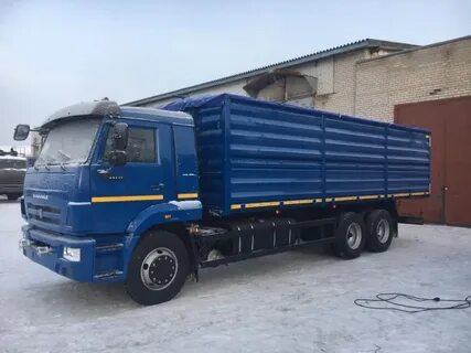 Камаз 65117 зерновоз с прицепом
