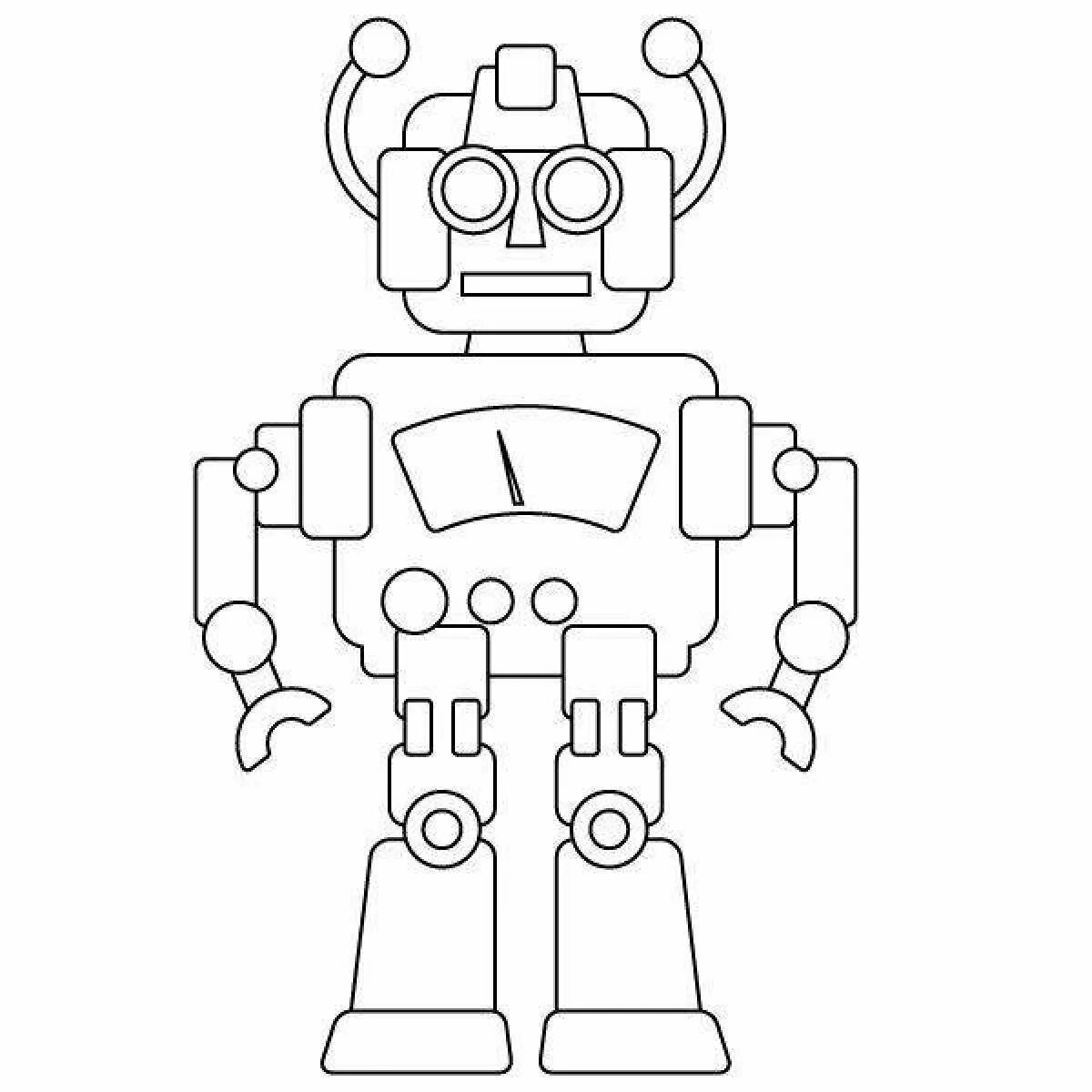 Робот раскраска для детей 3-4 лет. Робот раскраска для детей. Раскраска. Раскраски. Робот раскраска для детей.