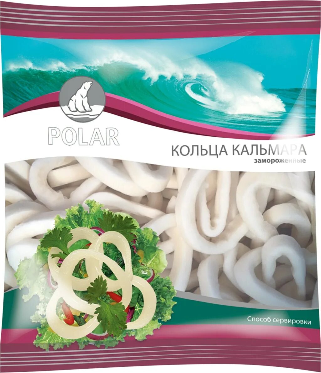 Замороженные кольца кальмара