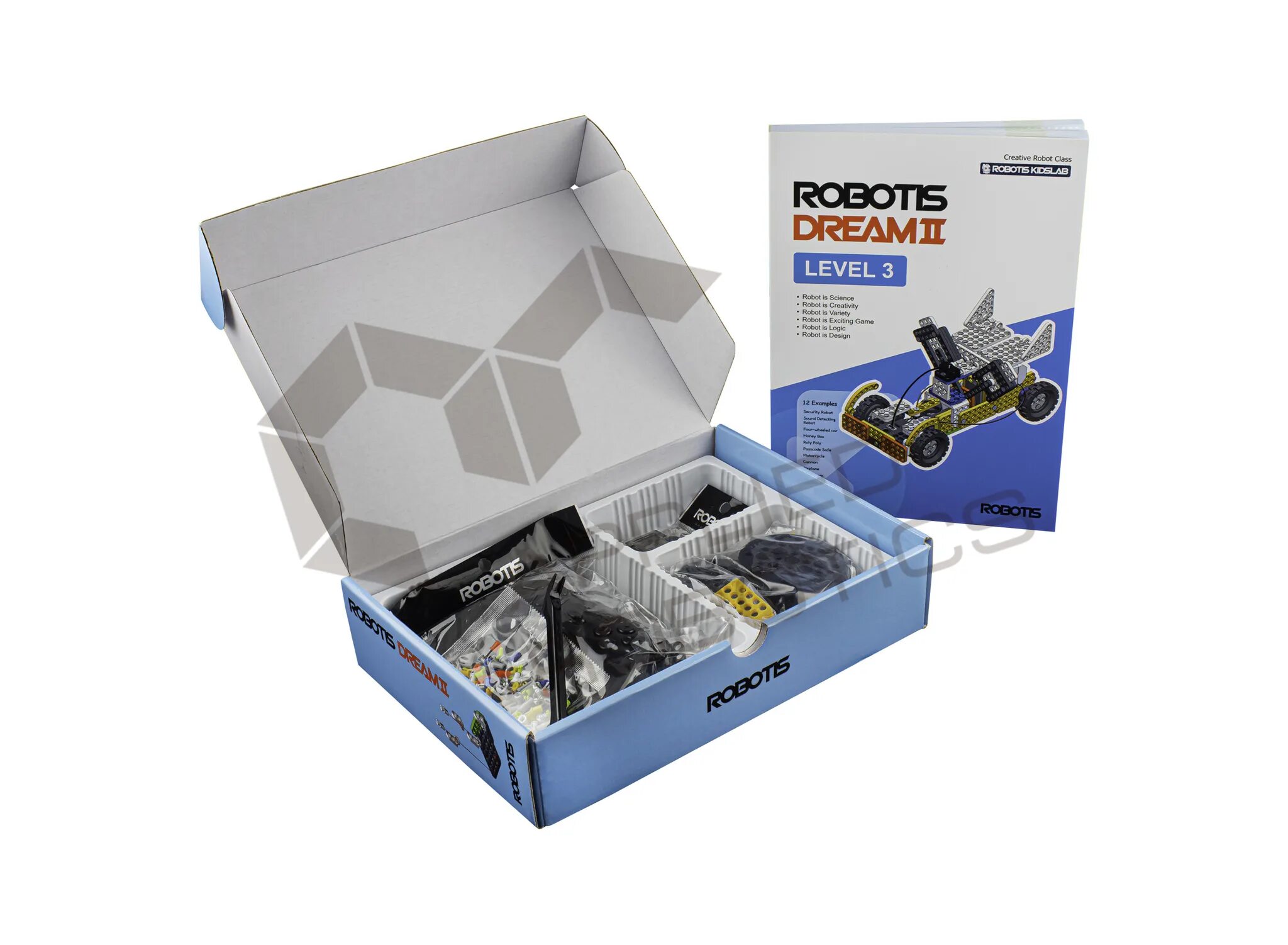 Robotis Dream II Level 1 Kit артикул: 901-0036-201. Комплект робототехнический образовательный robotis Dream II lvl 4. Robotis Dream II заклёпка. Электромеханический конструктор robotis Dream 0066 уровень 3+4.