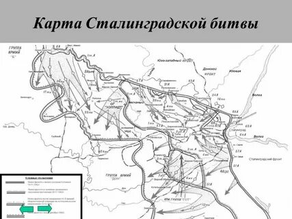 Сталинградская битва карта