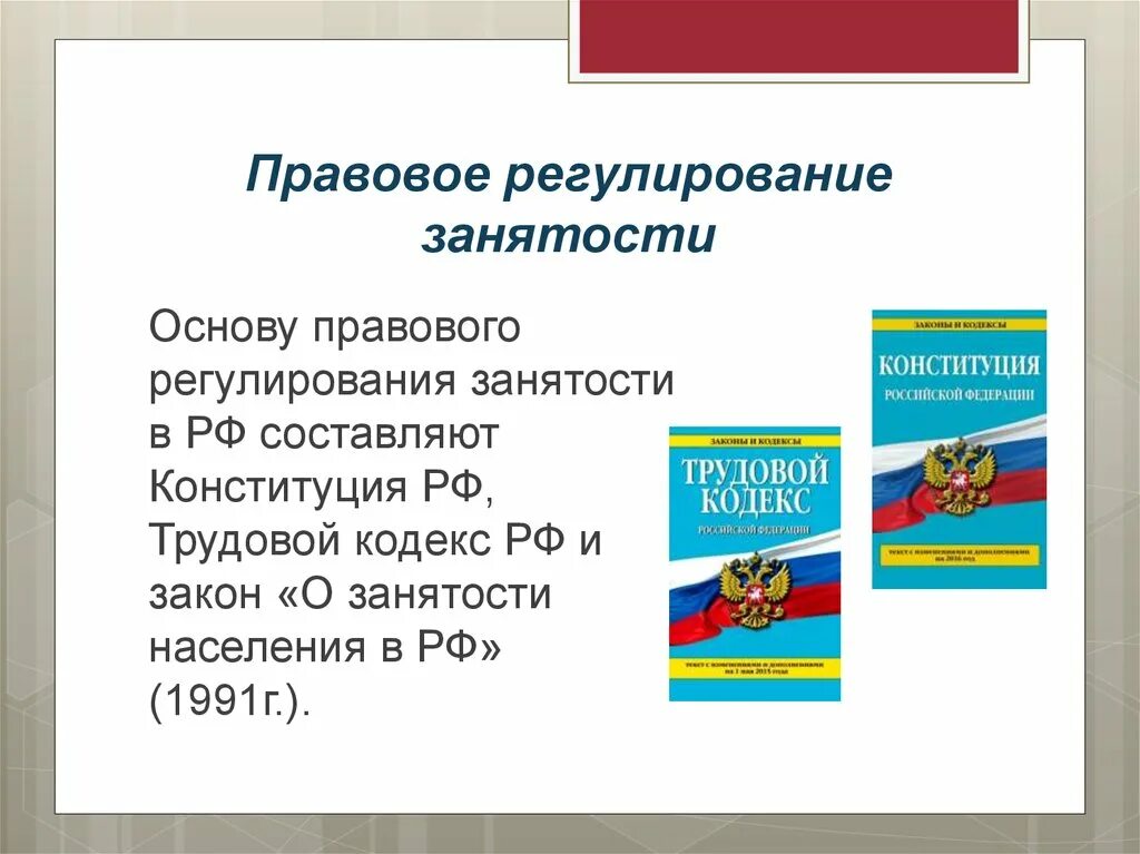 Конституция определяет основы правового регулирования в стране. Правовое регулирование занятости. Правовое регулирование занятости в РФ. Правовое регулирование занятости и трудоустройства. Правовое регулирование занятости и трудоустройства в РФ.