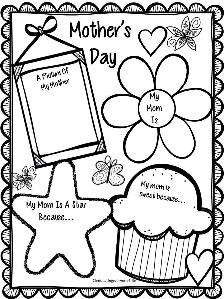 Worksheets ко Дню матери. Задания ко Дню матери на английском. Открытка mother Day раскраски. Открытка ко Дню матери на уроке английского. Women day worksheets for kids