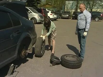 Переезд колесом автомобиля