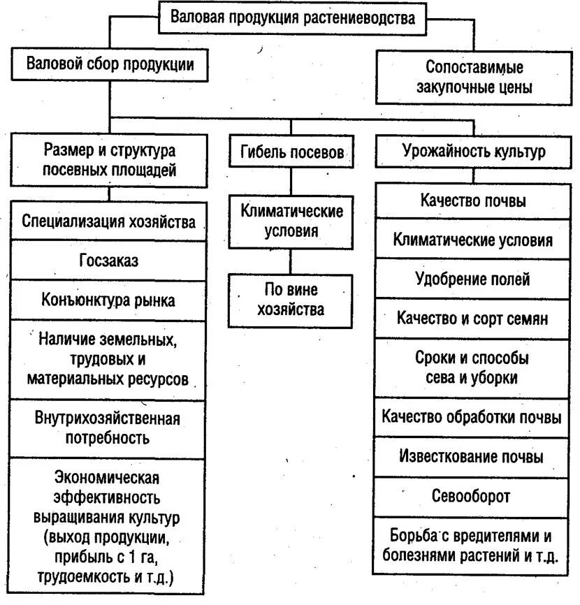 Методы выпуска продукции. Блок-схема анализа производства продукции растениеводства. процесс производства продукции растениеводства. структура себестоимости растениеводства. технологические процессы в растениеводстве.