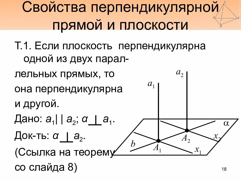 Тест 3 перпендикулярность прямых и плоскостей вариант