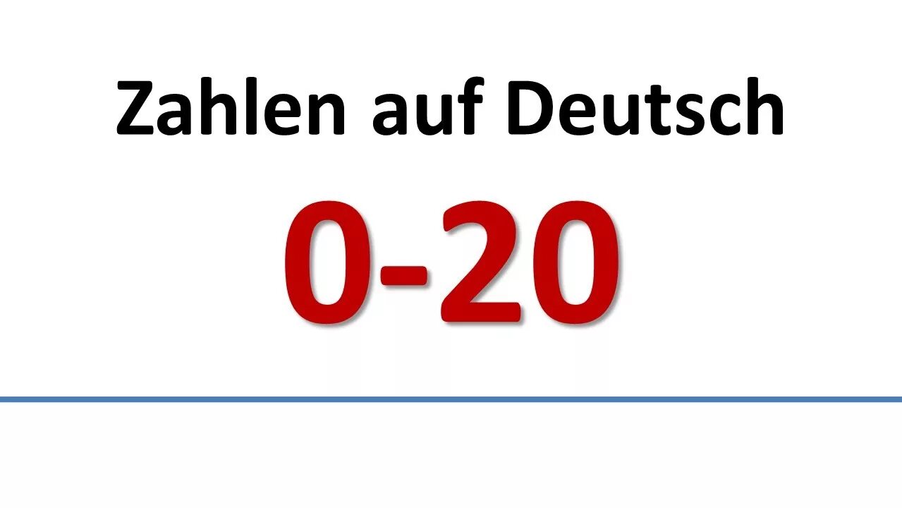 German numbers