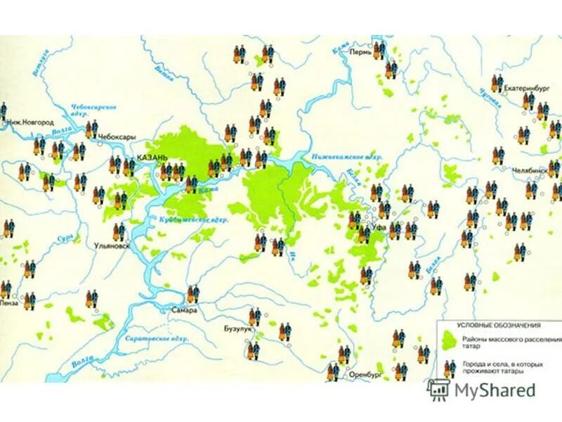 Расселение урала. Расселение татар в России карта. Расселение татар мишарей в Татарстане. Расселение татар в Поволжье. Мишари карта расселения.