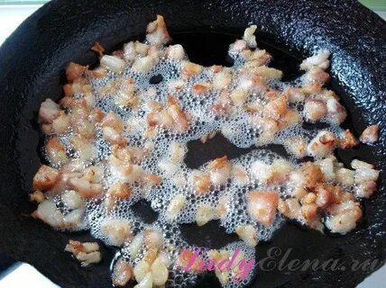 Картофельная колбаса в кишке со шкварками