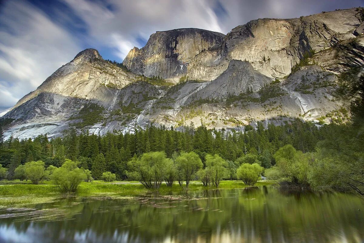 Хаф-Доум, Йосемитский национальный парк, США. Природа. Пейзаж. Красота природы. Природа этого региона удивляет