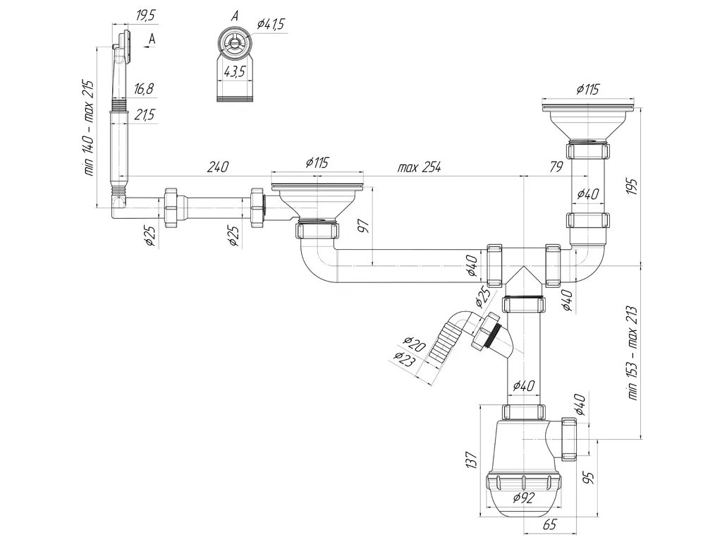 Сифон сантехнический ld0515sa15 схема сборки. Сифон а0145s схема. Схема подключения сифона к двойной мойке. Сифон а0145s схема сборки.