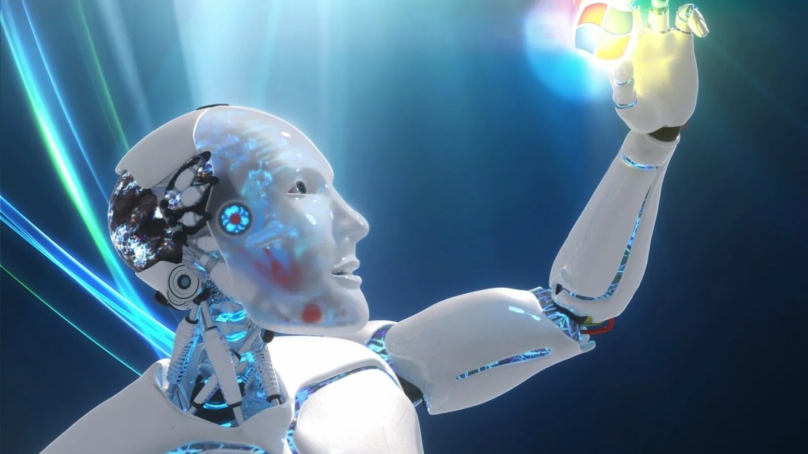 Искусственный интеллект. Современные технологии. Робот с искусственным интеллектом. Технологии будущего.