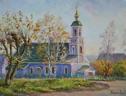 Храм маслом картины