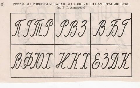 Запись букв